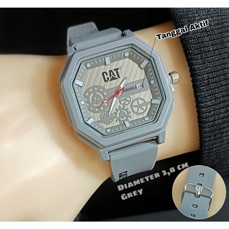 Jam Tangan CAT Terlaris Rubber Pria Terlaris Best Seller Bisa COD