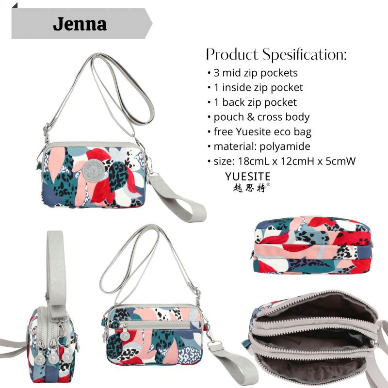 TAS SELEMPANG HP DOMPET SLINGBAG YUESITE JENNA ORI IMPORT CYUTEBAGS