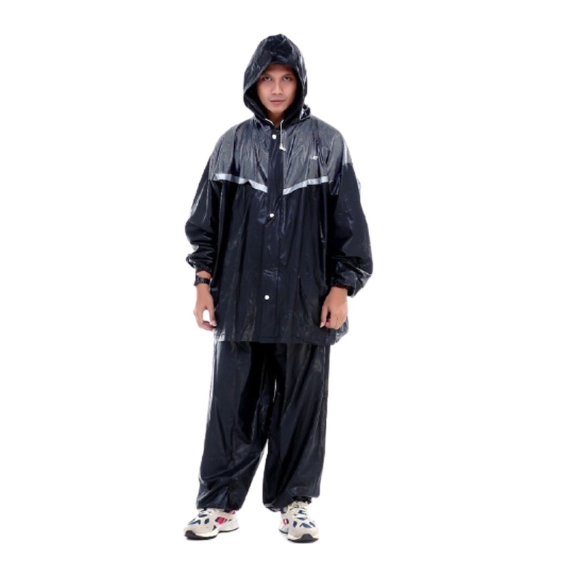 BARU! Jas Hujan Setelan Jaket Celana JUMBO Big Size XXXL Setelan Baju Celana Jas Hujan Over Size Jas Hujan Anti Rembes Mantel Hujan Raincoat Jas Hujan Besar Jas Hujan Tebal