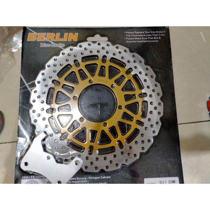 Piringan Cakram plus Breket  Klx Supermoto Dics Cakram Klx 320mm