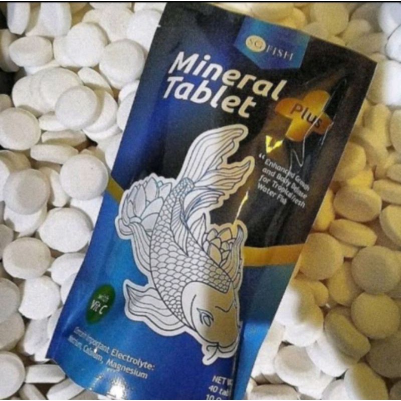 tablet mineral plus garam ikan with vitamin (eceran)