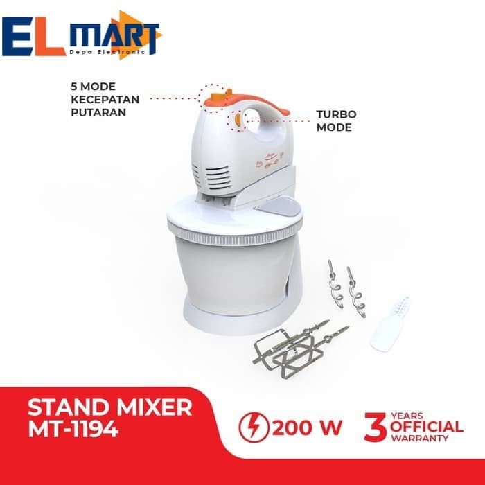 Maspion mixer com MT1194 /maspion hand stand mixer MT 1194