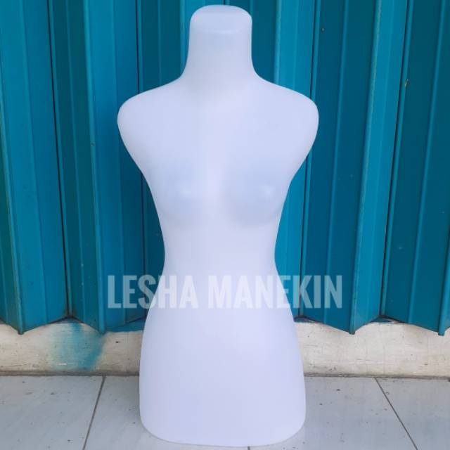 Manekin Wanita Body Panjang Putih Natural- Patung Baju DM BENING NK