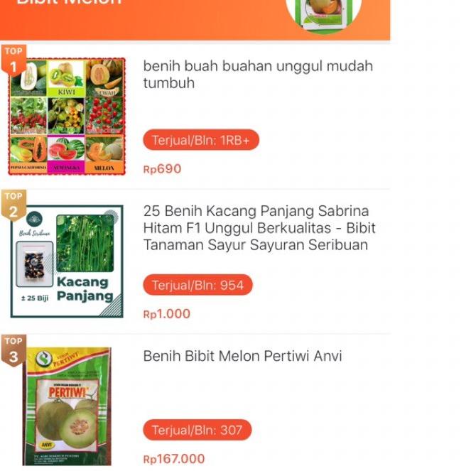 Paling Dicari[LR 038]Benih Bibit Melon Pertiwi Anvi