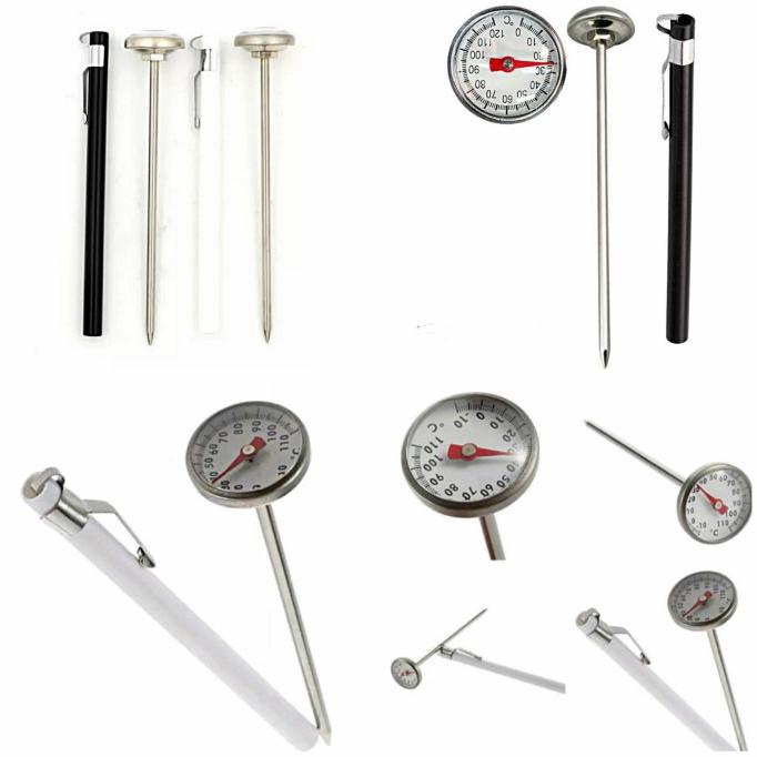 AKSESORIS DAPUR THERMOMETER MASAK PENGUKUR SUHU PANAS AIR SUHU MINYAK SUHU COKELAT BERKUALITAS