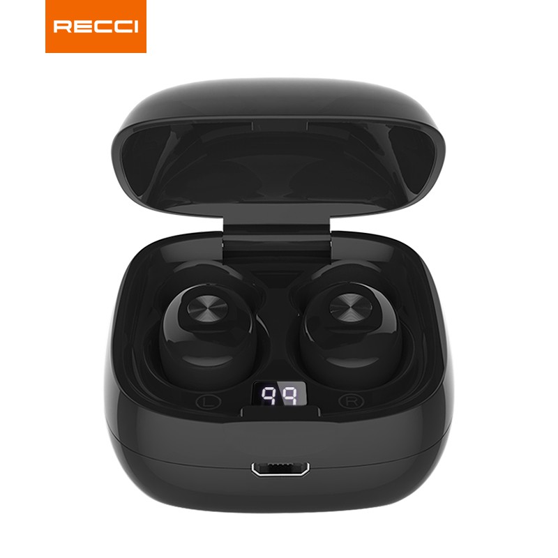 Earphone Wireless Earbuds REP-W11 Black Recci