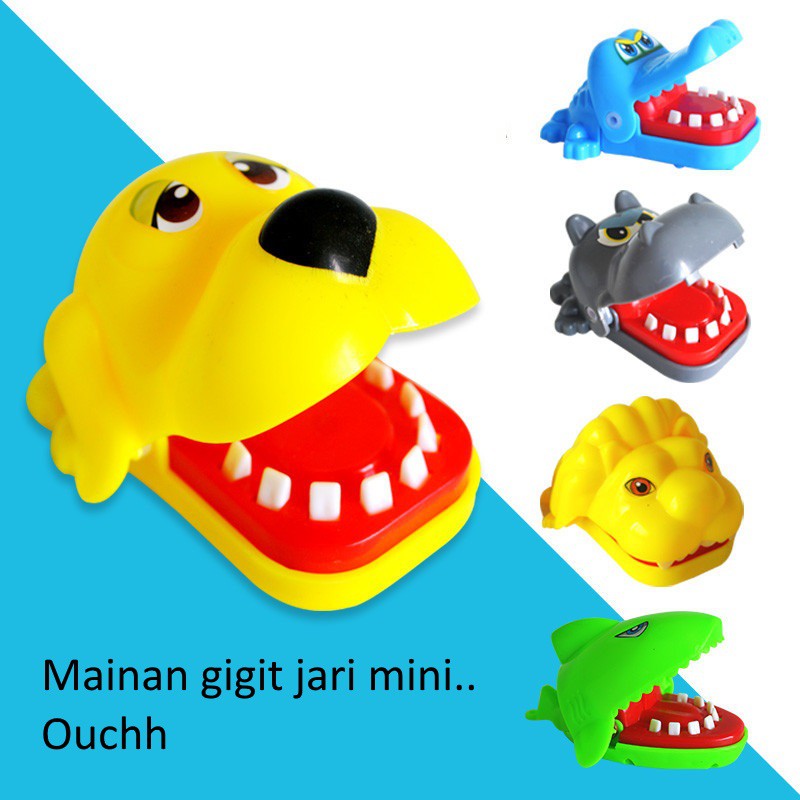  LOGU Mainan  buaya gigit jari Mini crocodile dentist 