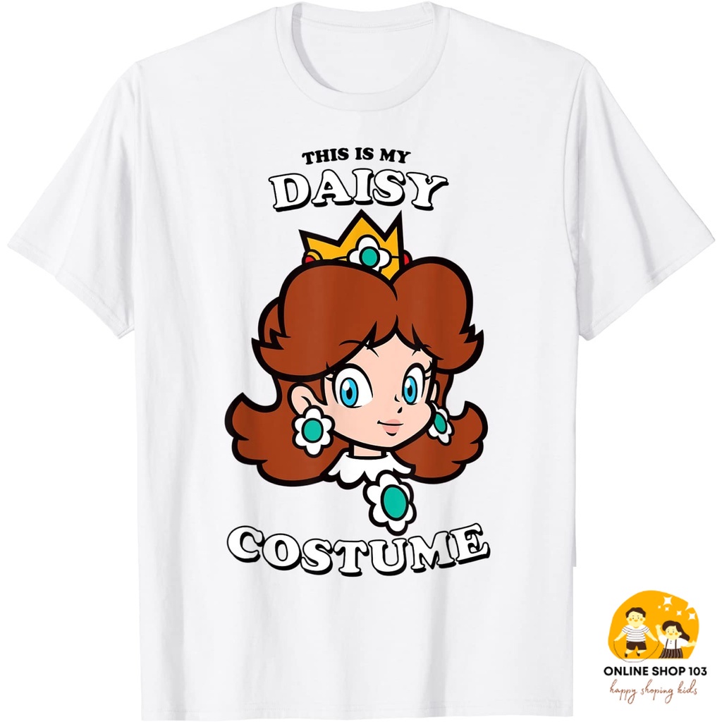 Baju anak Super Mario This Is My Daisy Costume T-Shirt Kaos Anak Pakaian anak Fashion Bayi Fashion B