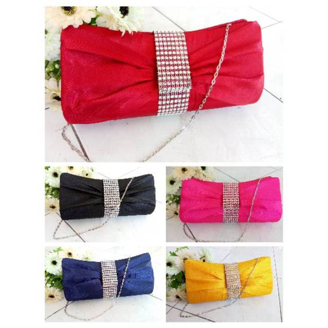 Clutch Cantik Satin Zaskia