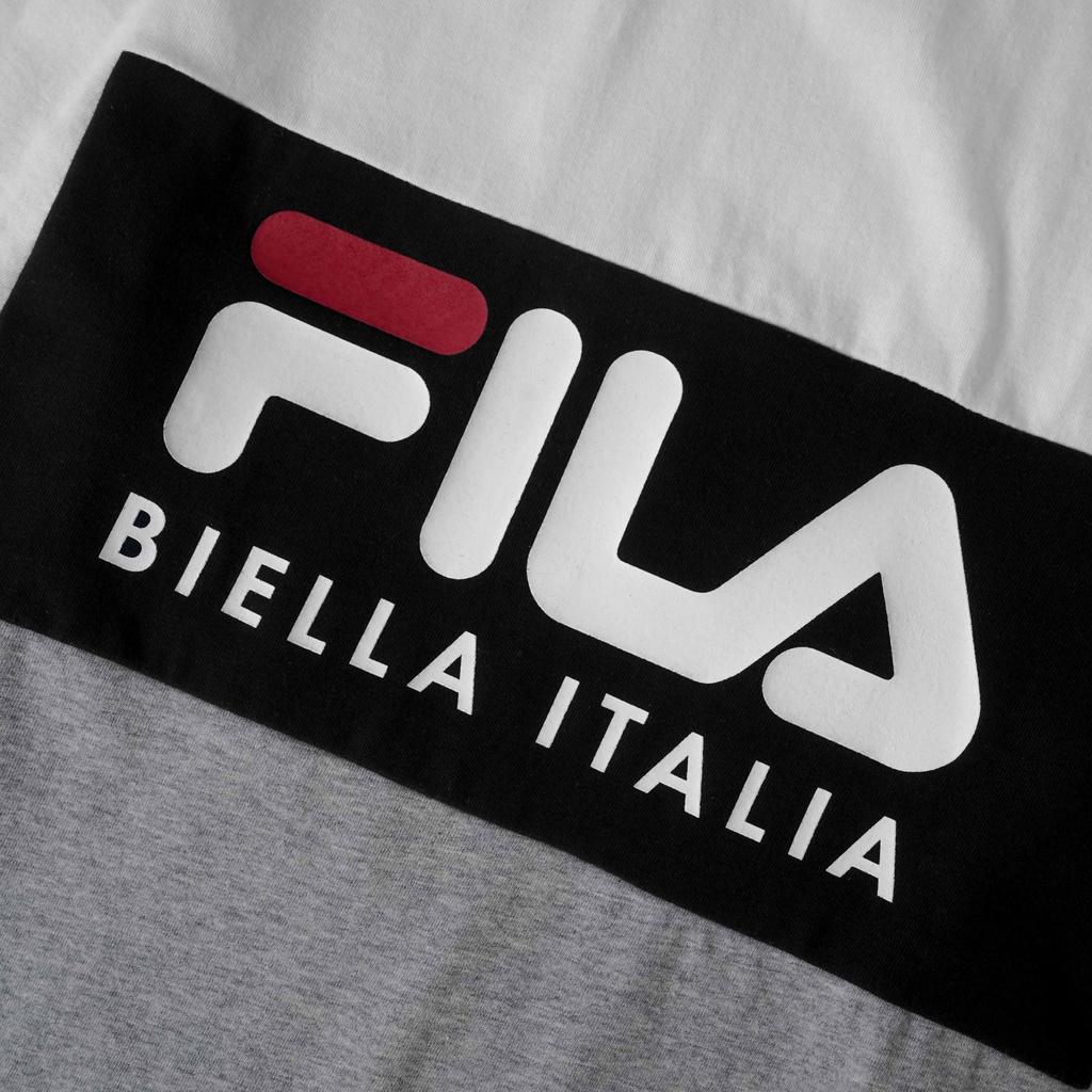 FLASS Tshirt Tagliare Tshirt Front Logo Biella Italia White Black Grey