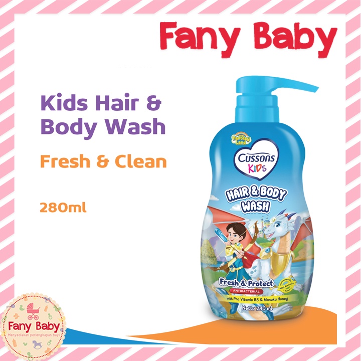 Jual CUSSONS KIDS HAIR & BODY WASH FRESH & PROTECT 280ML | Shopee Indonesia