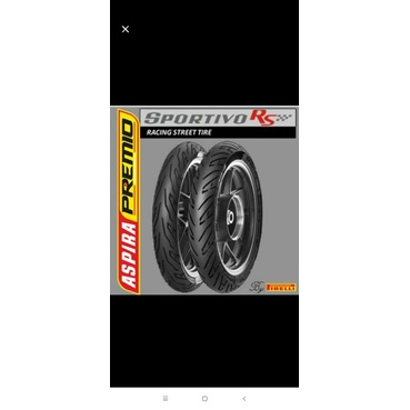 ban Aspira premio sportivo 80/80-17 & 70/80-17 tubeless. ban ring 17