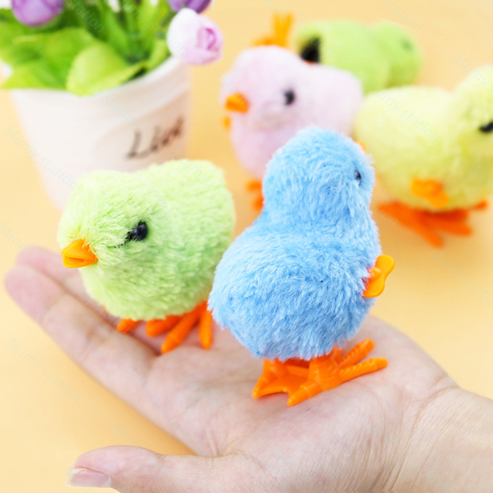 Mumystation Mainan bayi anak ayam lucu  plush toy  berjalan inertial force