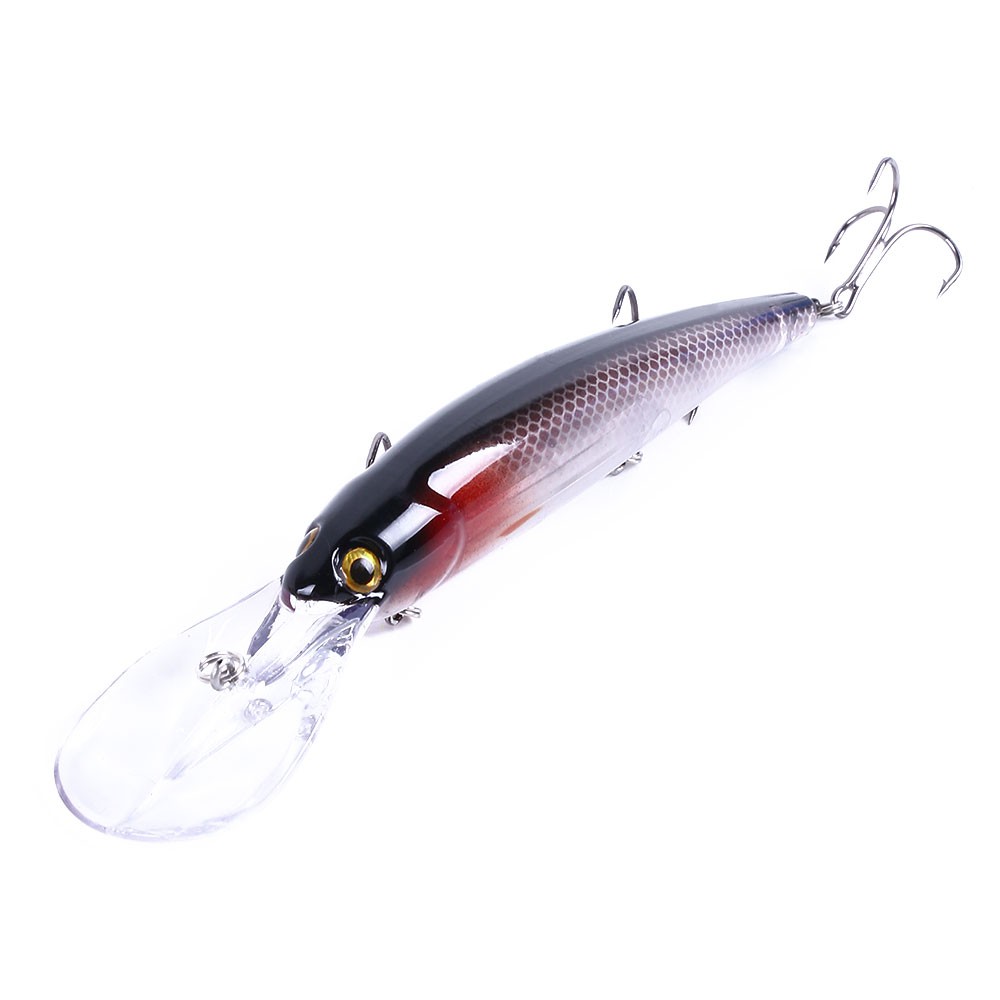 HENGJIA New 8pcs Minnow Umpan Pancing 16.5cm/21g Swimbait Fishing Lure Ikan Bass Wobbler Kail Tackle