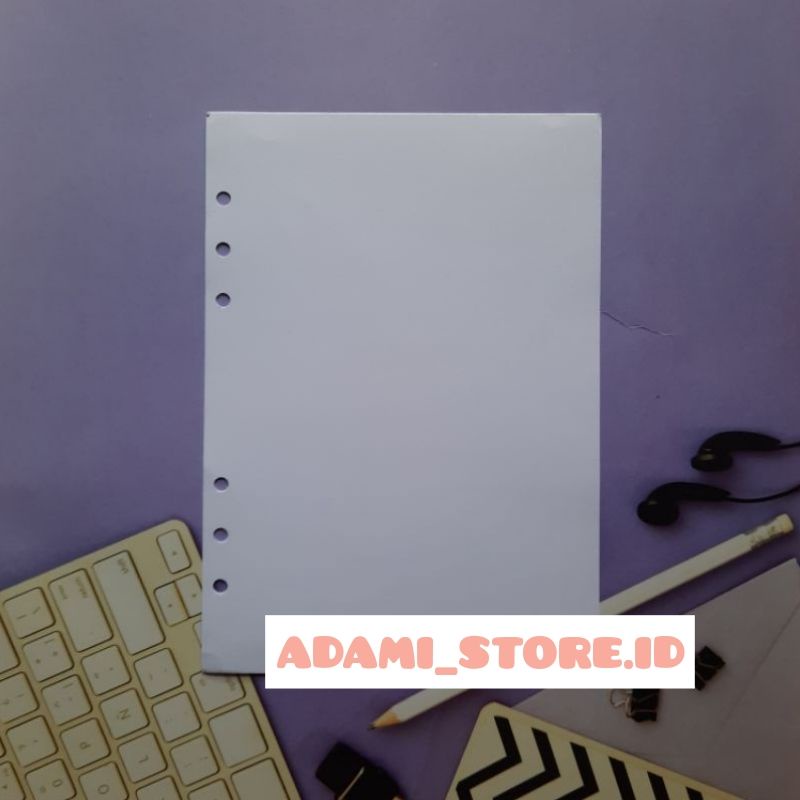 

Isi Binder Warna Polos A5 (6ring) Loose Leaf Plain 70gsm