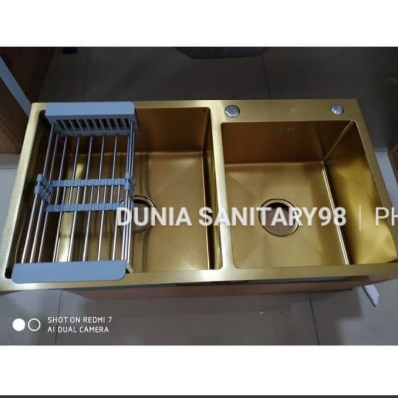 Bak Cuci piring 8245 GOLD Kitchen sink Stainless SUS 304