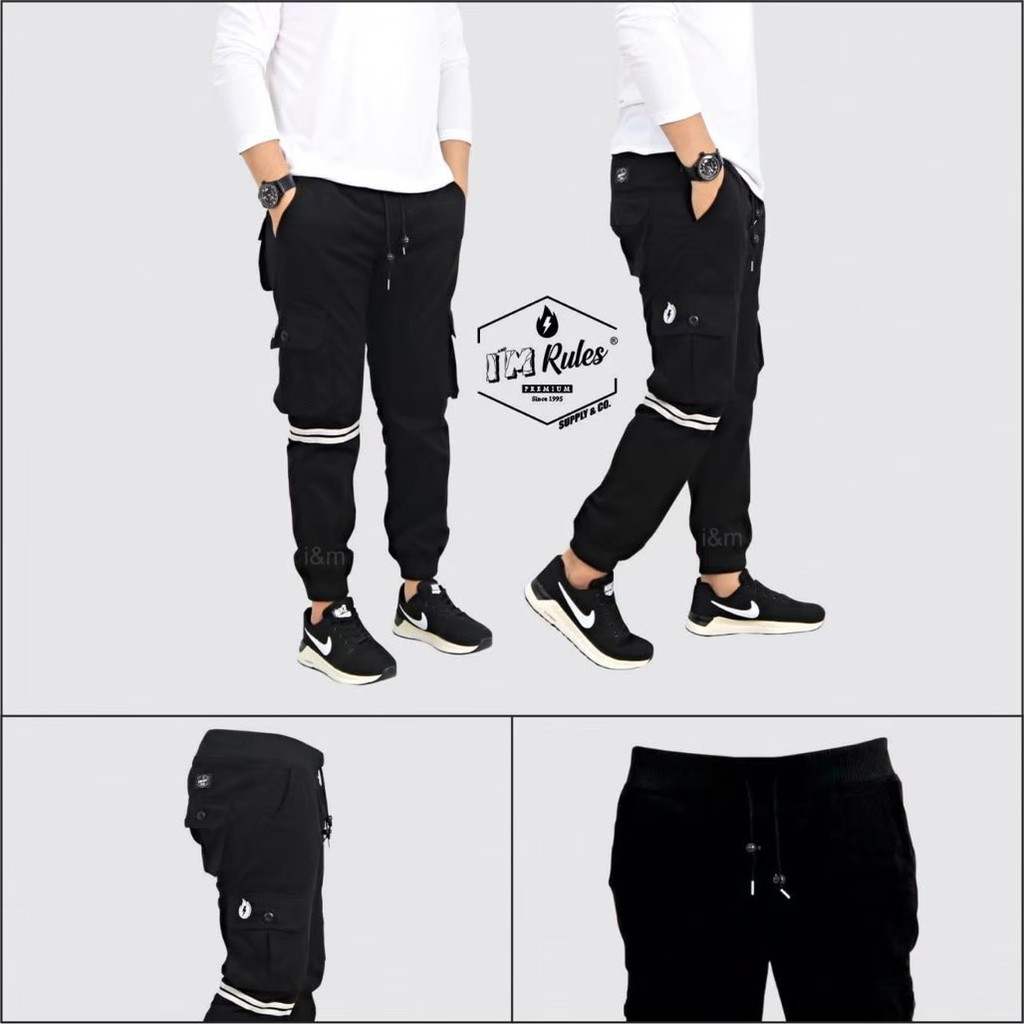 Celana jogger cargo pria celana joger cargo list i'm rules