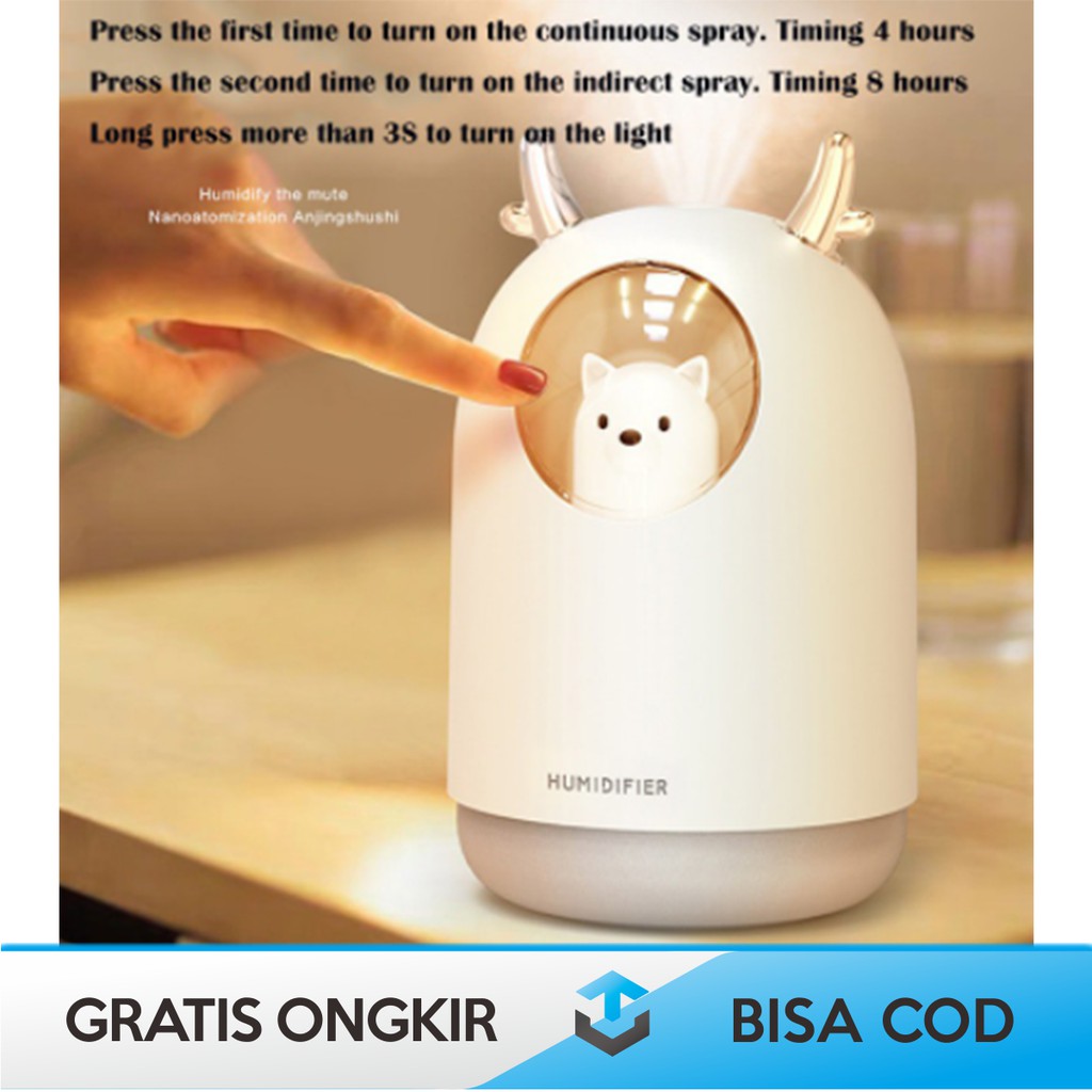 PET HUMIDIFIER AROMATERAPI ORIGINAL TAFFWARE HUMI M106 - OIL DIFFUSER HUMIDIFIER RGB TERMURAH