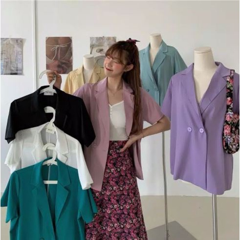 [ADA REAL PICT] BLAZER SOLID / BLAZER VARIUS / HANNA BLAZER // JAS KERJA WANITA CEWEK KULIAH POLOS O