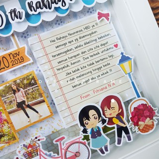 Scrapframe Scrapbook 3D Kado Tunangan Pernikahan Sahabat Teman Tema