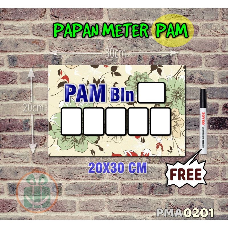 

SBC Papan Meter Listrik PLN PAM motif Unik - Shabby 01