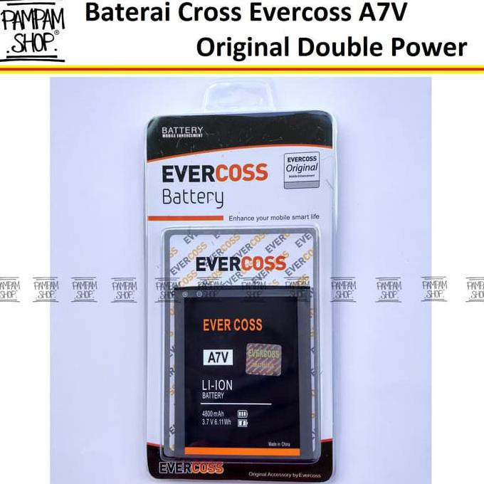 Baterai Cross Evercoss A7V Original Double Power | Evercross, A7 V, HP