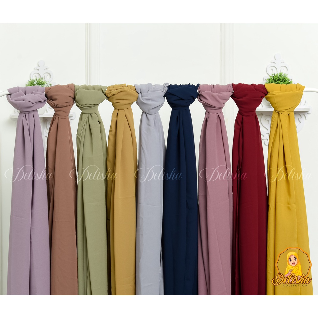 Hijab Pashmina Ceruty BabyDoll Premium 180 X 75