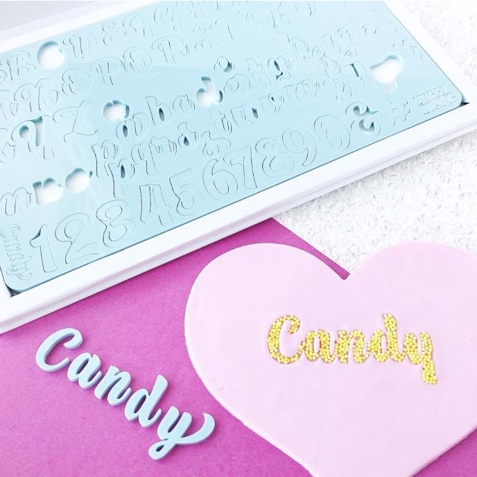 

Candy Medium Sweet Stamp Alphabet Stamp Cake Emboss Embosser