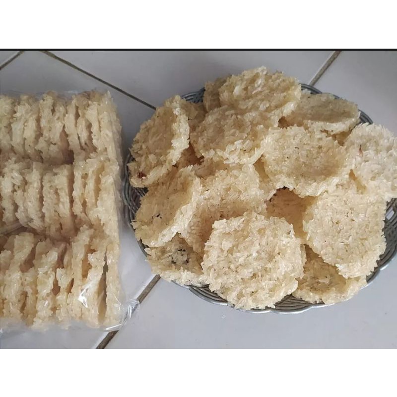 

rengginang mentah ketan putih rasa ori