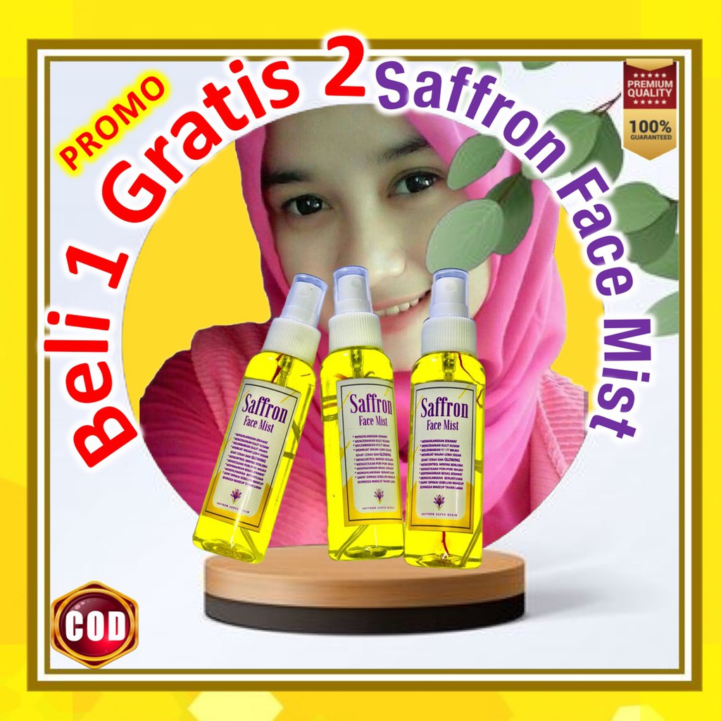 Safron Face Mist Organik Facemist Safron 100ml Safron Face Mist Premium FaceMist Saffron