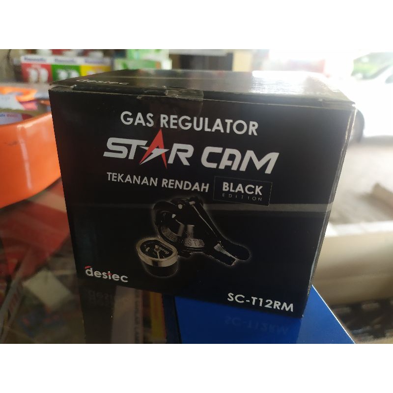 Kepala gas / Regulator Gas Starcam / Star Cam Tekanan Rendah SC- 23M / SC- 23S / SC-T12RM BLACK