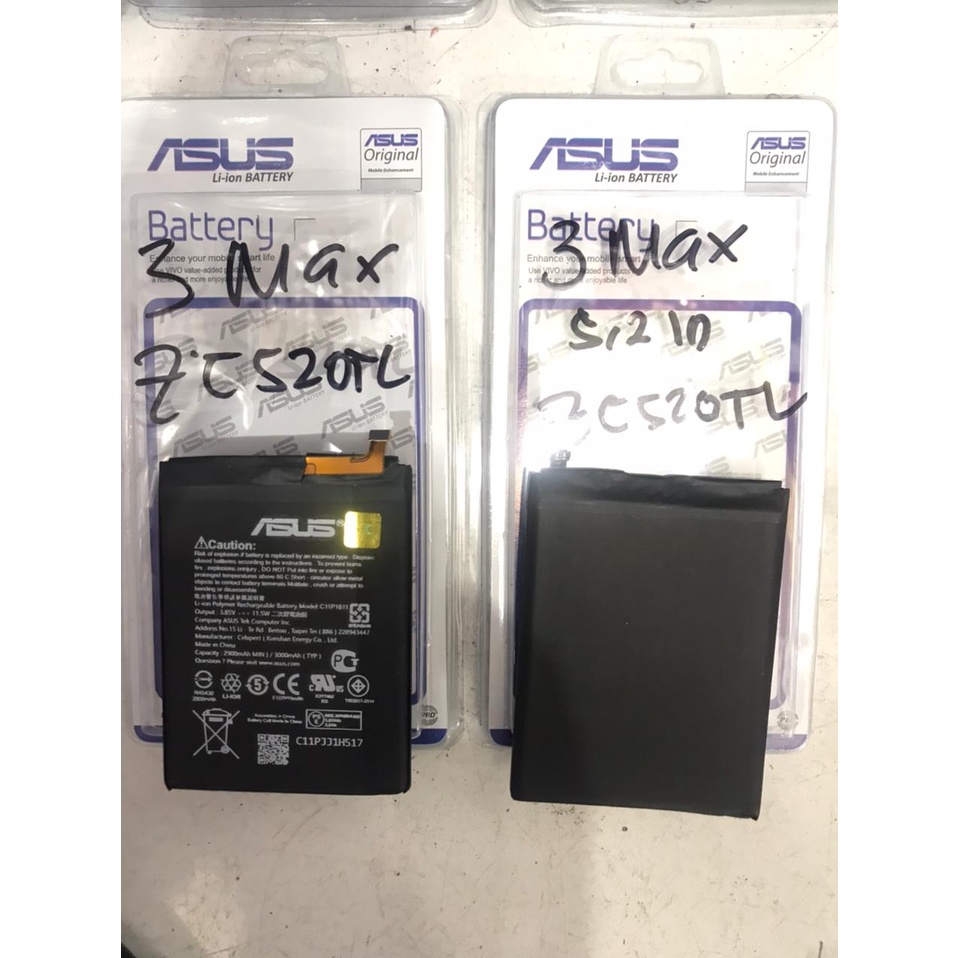 BATRE BATERAI BATTERY C11P1611 ORIGINAL100% ASUS 3 MAX ZC520TL