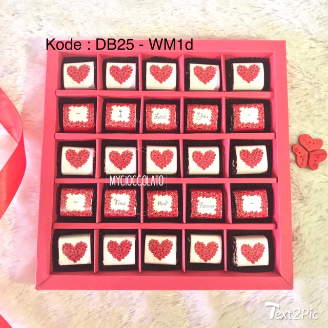 

Coklat valentine custom kado romantis hadiah valentine spesial request tulisan kualitas impor