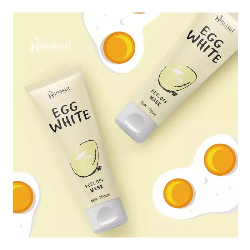 HANASUI Egg White Peel Off Mask Hanasui BPOM  Original 100 PERSEN