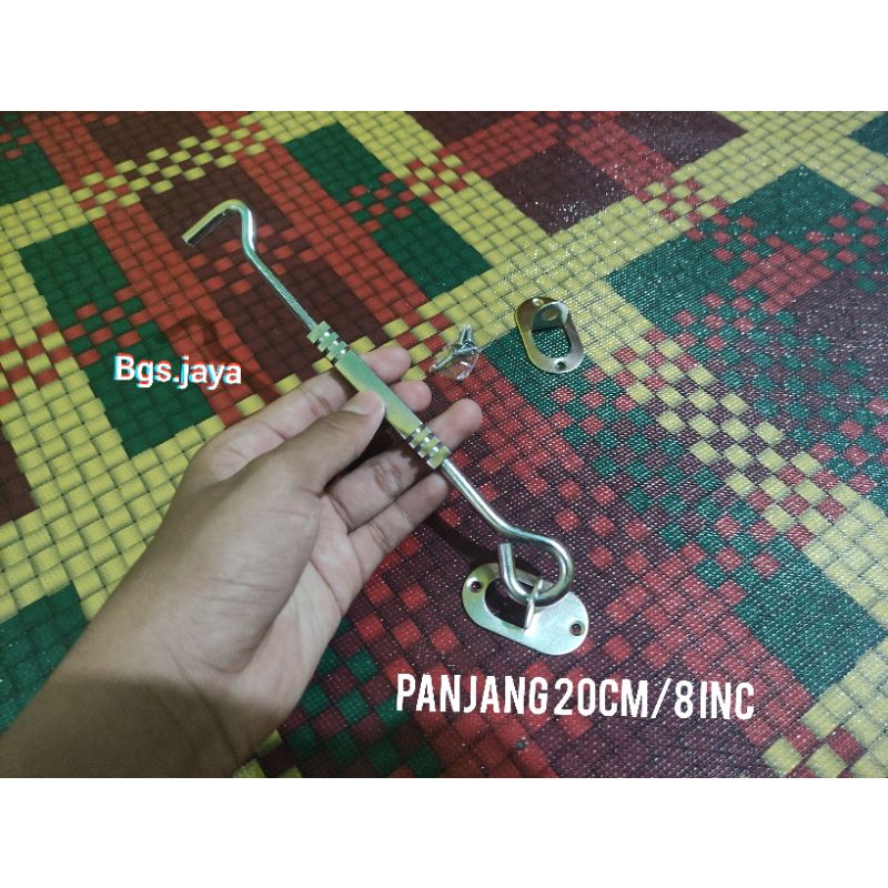 Hak angin jendela/Hak angin  segi empat tebal/Hak angin chrome 8"/Penahan jendela