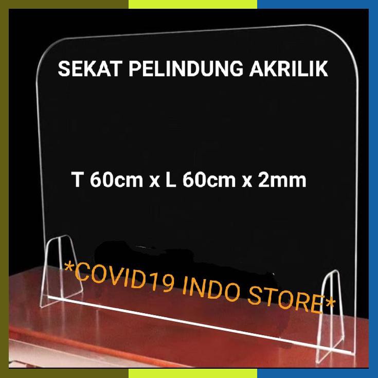 

Sekat Pelindung Akrilik/Sekat Akrilik/Pembatas Meja Tanpa Lubang