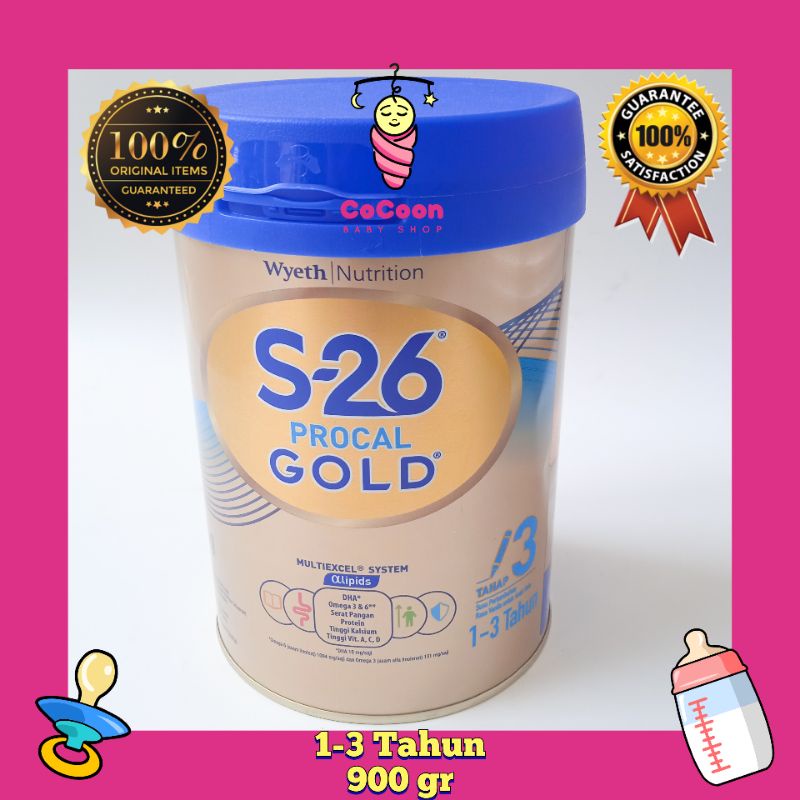 Susu Formula Anak S26 S 26 Procal Gold 3 1-3 Tahun 900 g 900gr