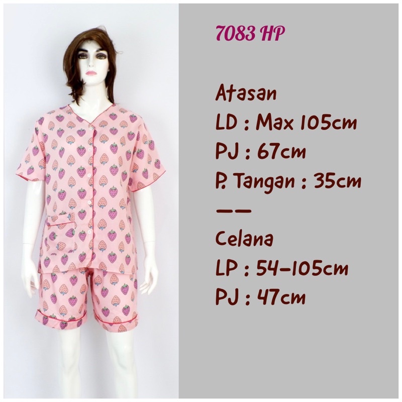 Piyama Katun Rayon Premium T-096/T-098 / Baju Tidur