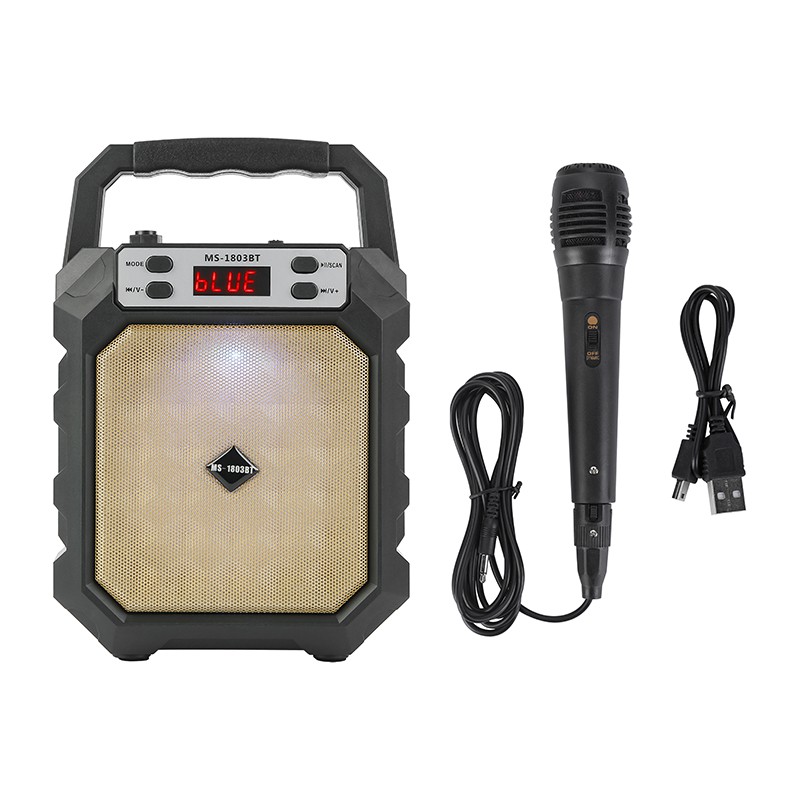 [✅COD]1803BT  Portable Speaker+mac speaker 5 inch FM Radio / USB / SD / AUX  speaker sound woofer