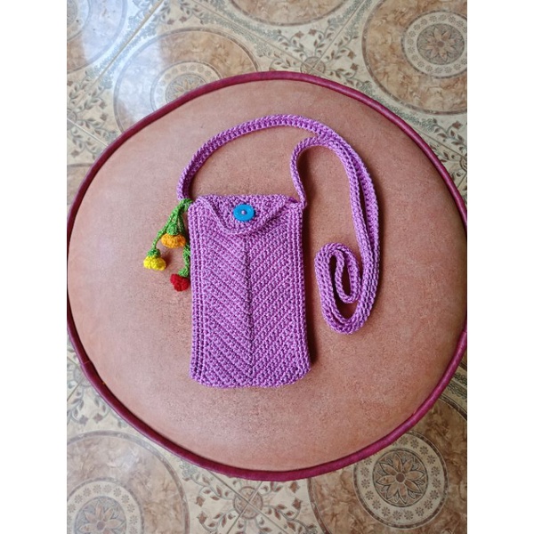 Tas Rajut/Tas HP Rajut/Tas Selempang