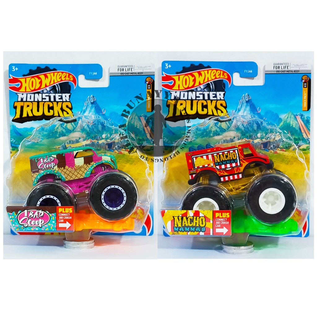 Hot Wheels Monster Trucks - CITY FAST FOODIE - Hotwheels Truck Original - Mainan Diecast Truk