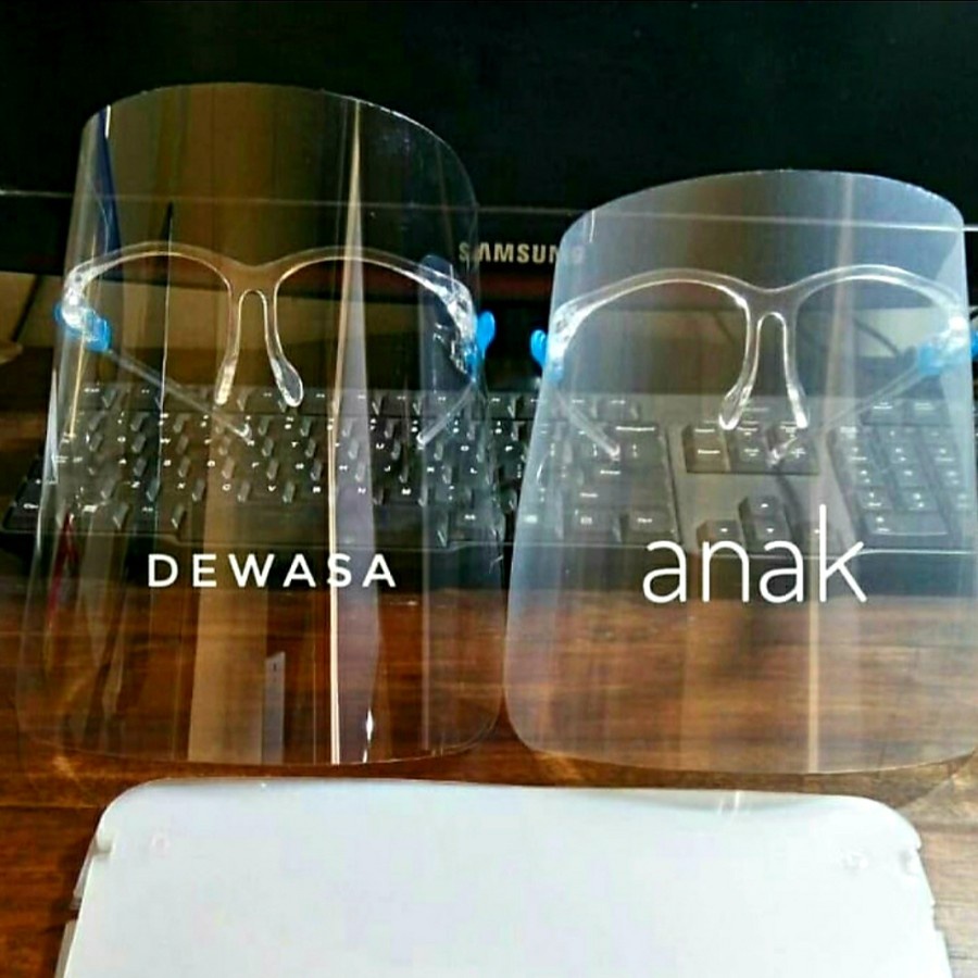 Face Shield Kacamata - APD Pelindung Wajah Kacamata DEWASA / ANAK