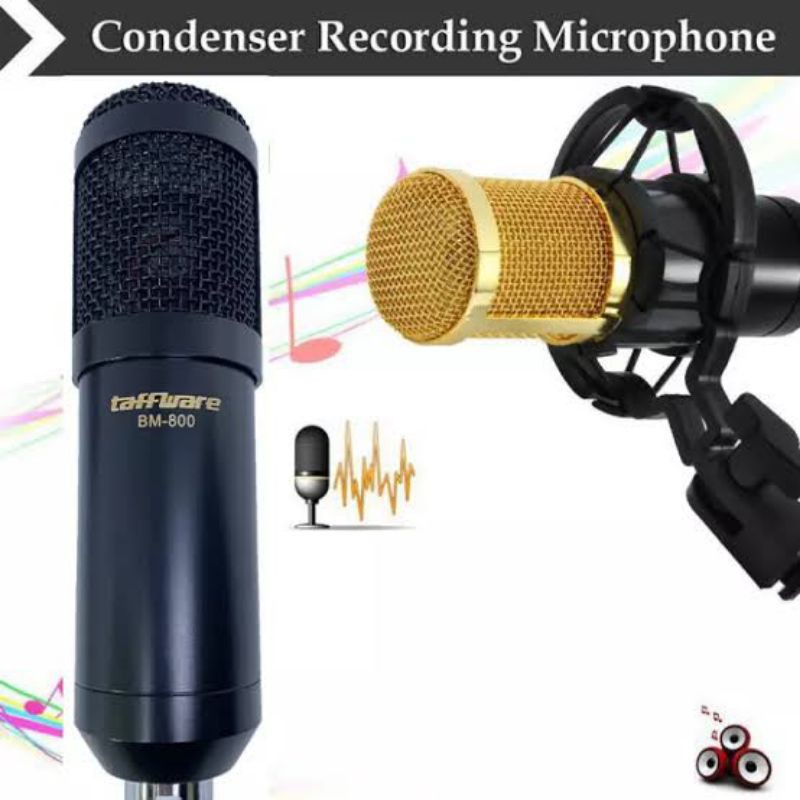MIKROFON MIC CONDENSER BM800 BM 800 RECORDING PODCAST MICROPHONE KONDENSER LAPTOP PC HANDPHONE