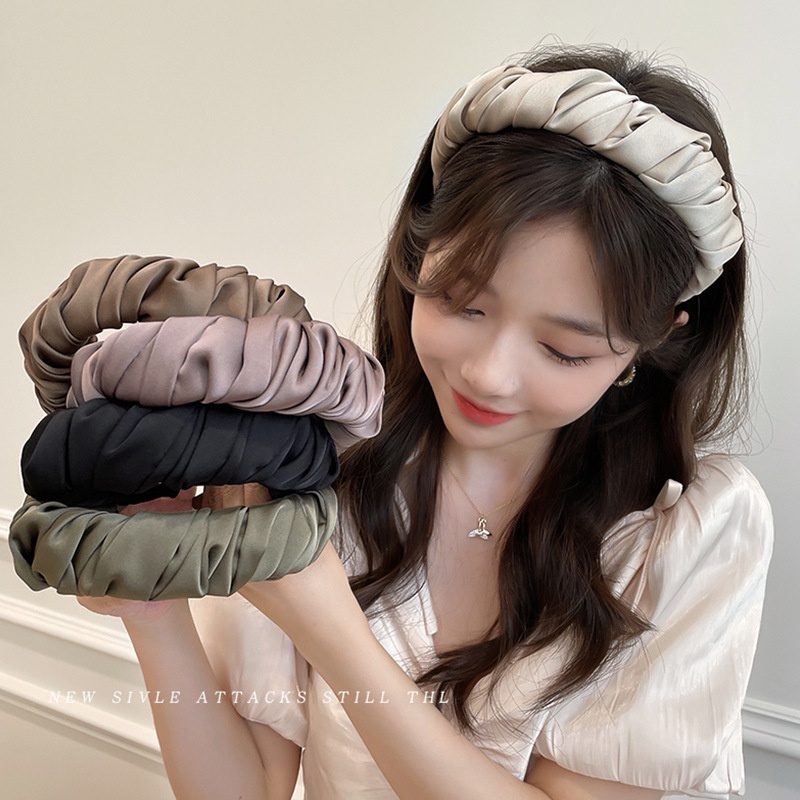 Caliloops Heena Bando Bandana Scrunchies Keriting Korea Busa Tebal