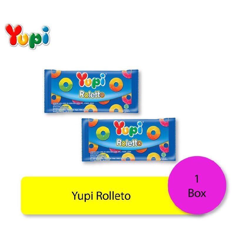 

PERMEN YUPI ROLLETO GROSIR MURAH-24 BUNGKUS 1 BOX