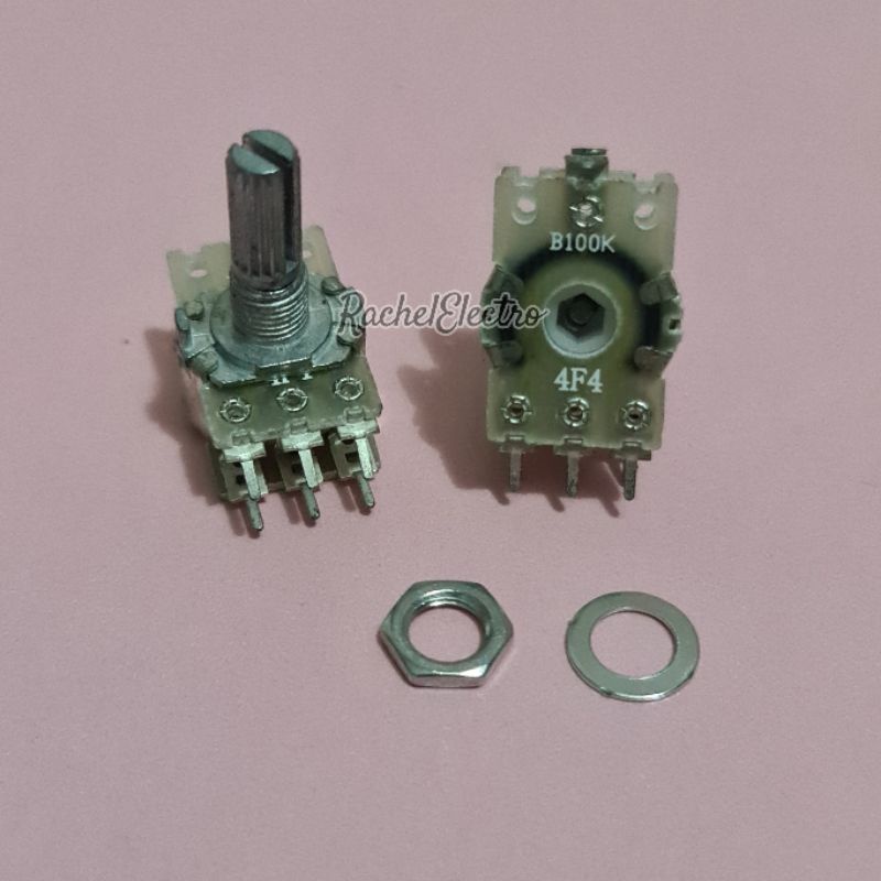HARGA SATUAN Potensio Stereo 100K +CT Potensio +CT Potensio 100K Potensio 6 Kaki
