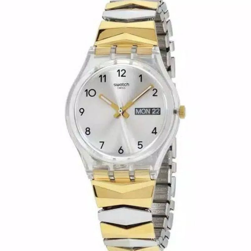 SWATCH ANALOG JAM TANGAN RANTAI UNISEX GE707A ORIGINAL