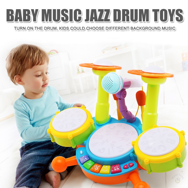 musical drum set for toddlers