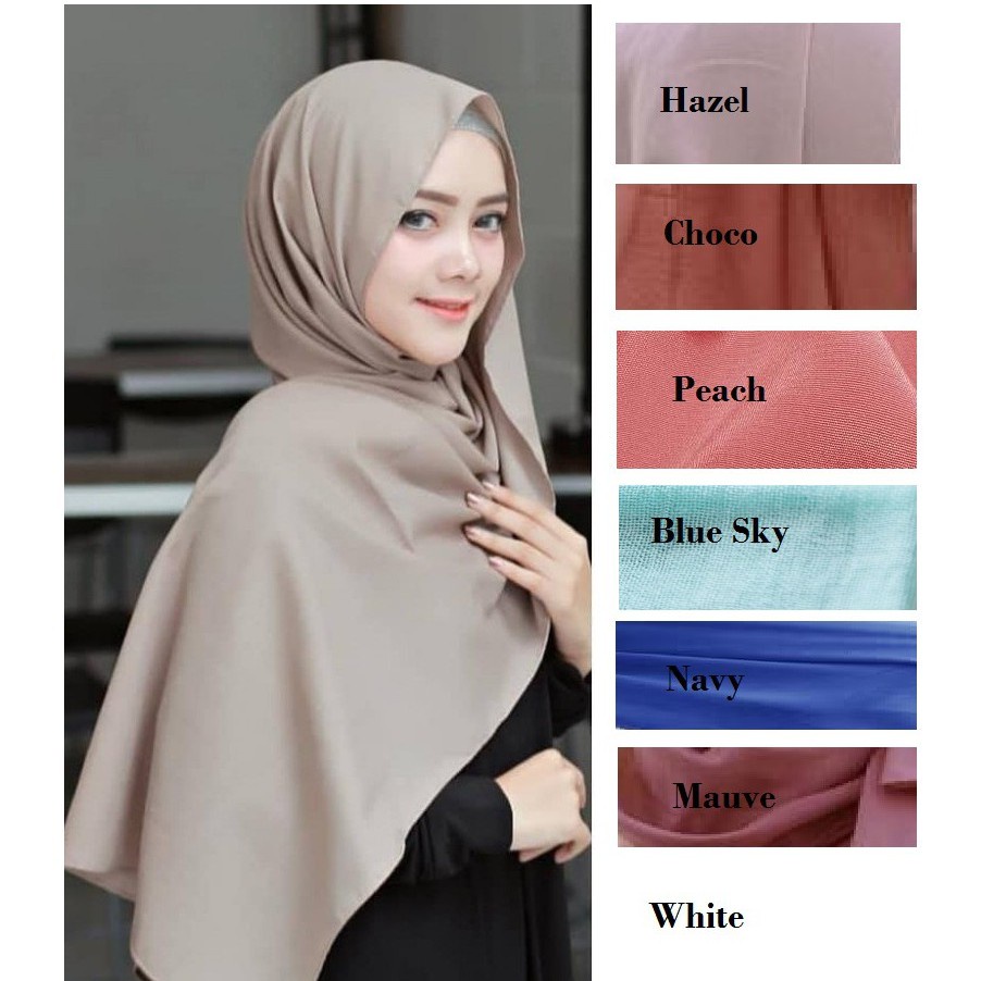 Pashmina Polos - Jilbab Wanita BY DOLLASTICWEAR