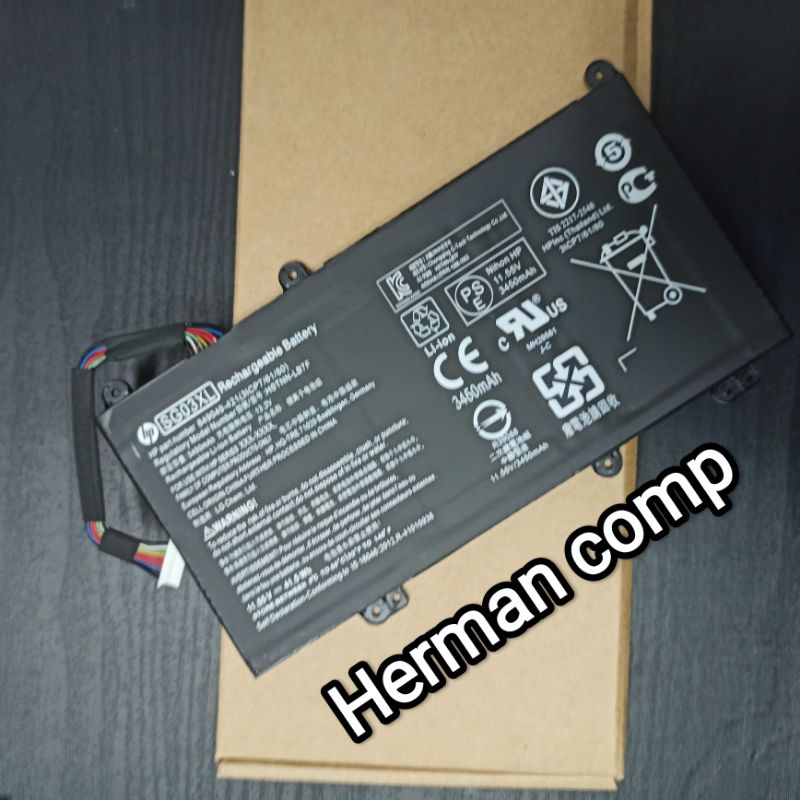 Original Baterai Laptop/NoteBook HP Envy M7 M7-U M7-U000, ENVY 17 17-U 17-U000 17T-U000 SG03XL HSTNN-LB7F